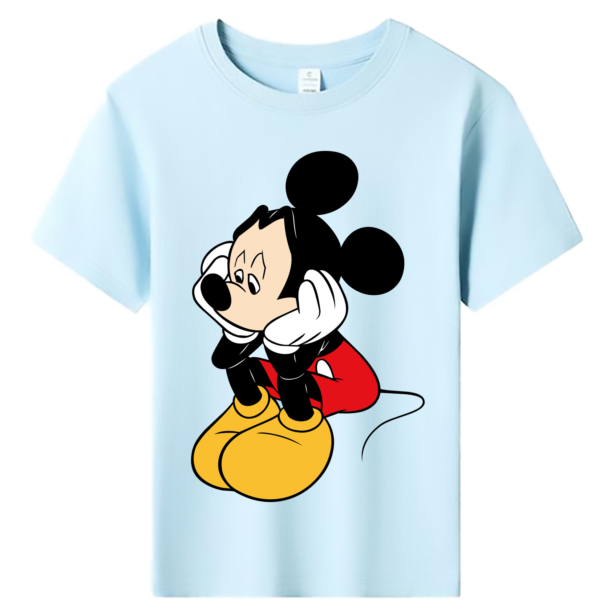 ミッキーマウス Mickey Mouse 綿100％キッズTシャツ（フロントプリント）